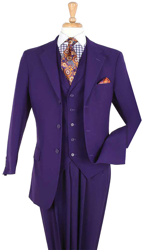 Iconic Purple Men's Church Suit
