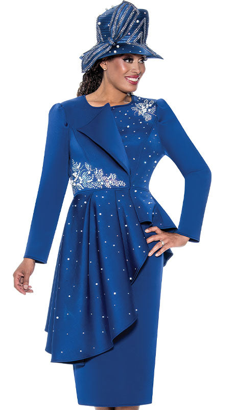 Starry Royal Blue GMI Church Suit